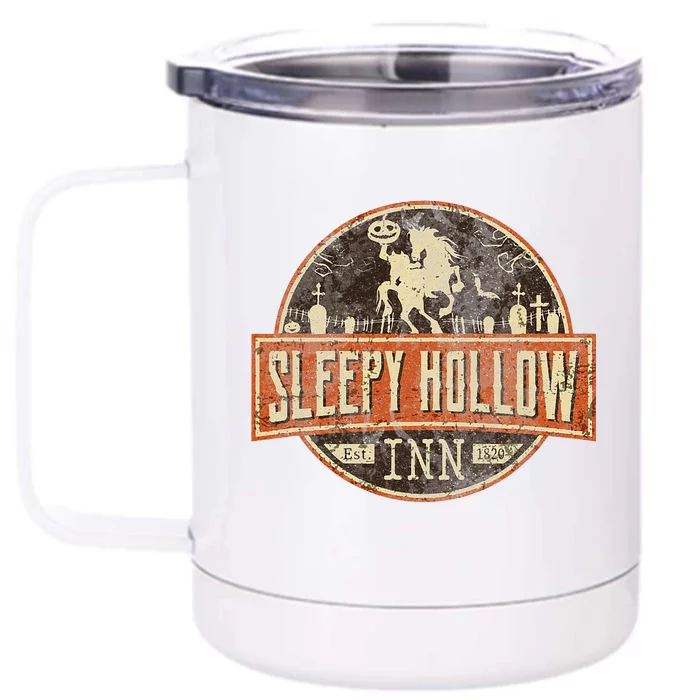 Sleepy Hollow INN Halloween Headless Horseman Front & Back 12oz Stainless Steel Tumbler Cup