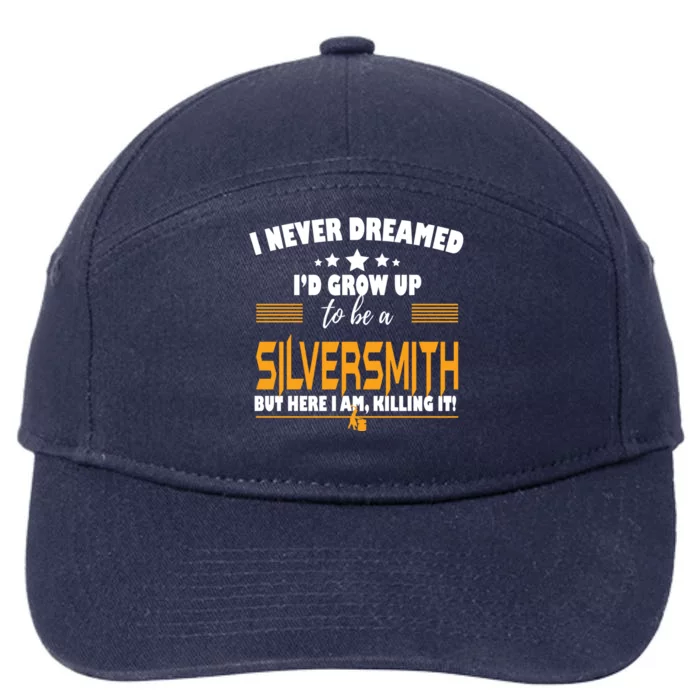 Silversmith Here I Am Killing It Funny Gift 7-Panel Snapback Hat