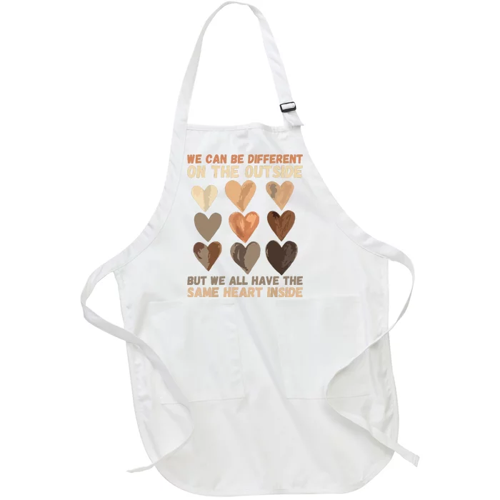 Same Heart Inside Juneteenth Black History Month Full-Length Apron With Pocket