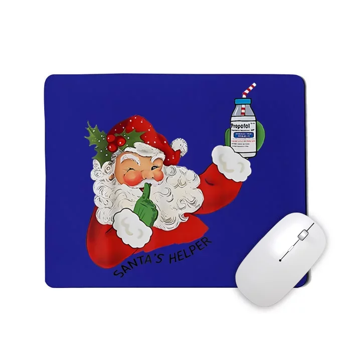 SantaS Helper Icu Crna Propofol Pharmacist Nurse Christmas Gift Mousepad