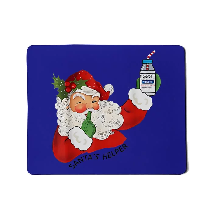 SantaS Helper Icu Crna Propofol Pharmacist Nurse Christmas Gift Mousepad