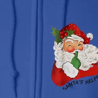 SantaS Helper Icu Crna Propofol Pharmacist Nurse Christmas Gift Full Zip Hoodie