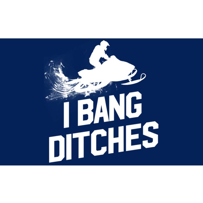 Snowmobile Hoodie - I Bang Ditches Snowmobiling Hoodie Bumper Sticker