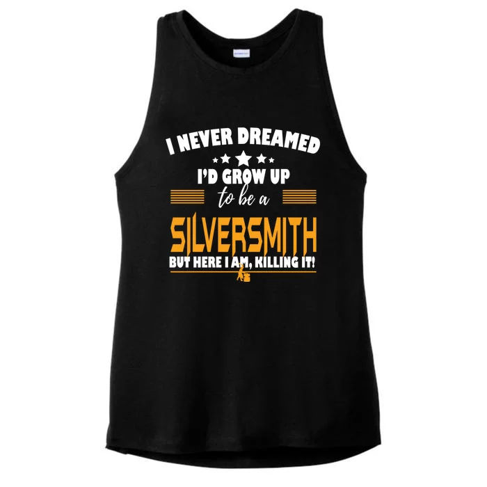 Silversmith Here I Am Killing It Great Gift Ladies Tri-Blend Wicking Tank