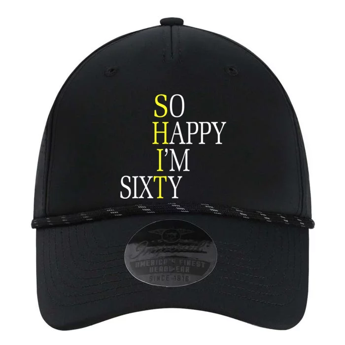 So Happy I'm Sixty 1960 Funny 60th Birthday Gift Performance The Dyno Cap