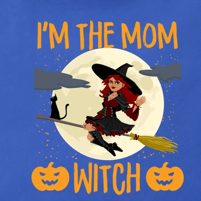 Scary Halloween Im The Mom Witch Funny Pumpkin Costume Gift Zip Tote Bag