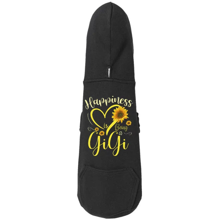 Sunflower Happiness Is Being A Gigi gift Mother's Day Doggie 3-End Fleece Hoodie