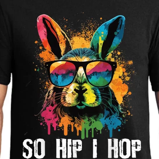 So Hip I Hop Tie Dye Easter Rabbit kid Wo girl Teens Pajama Set