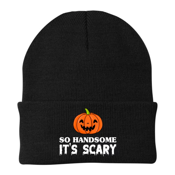 So Handsome Its Scary Funny Halloween Knit Cap Winter Beanie