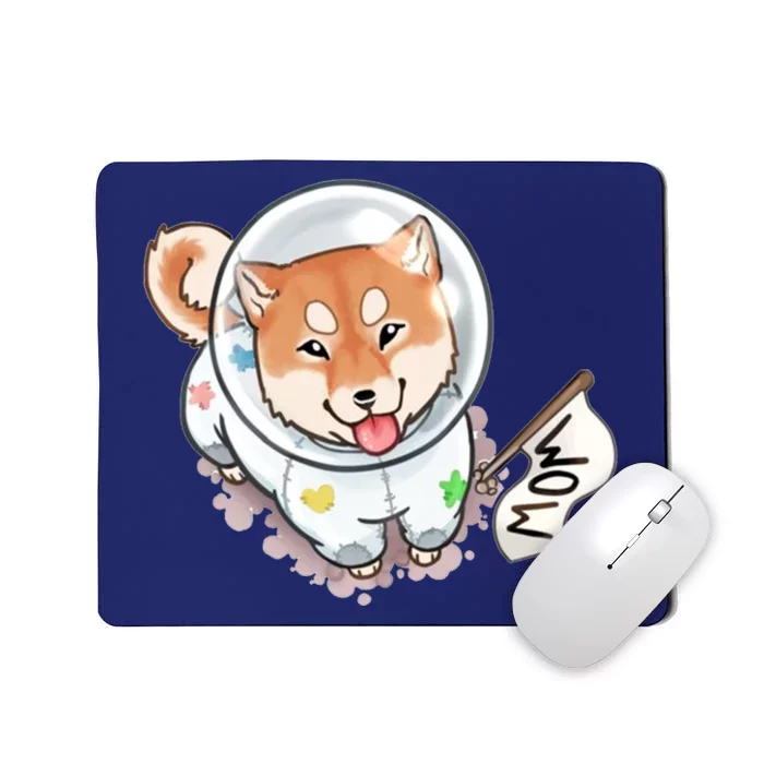 Shiba Inu Astronaut Cute Mom Mousepad