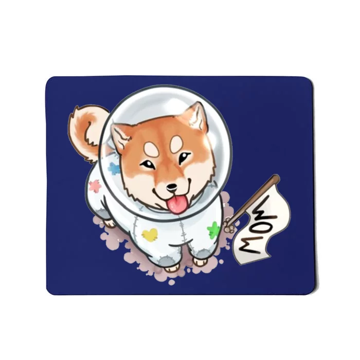 Shiba Inu Astronaut Cute Mom Mousepad