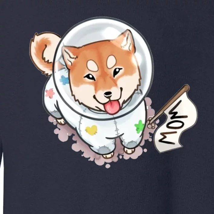 Shiba Inu Astronaut Cute Mom Toddler Sweatshirt