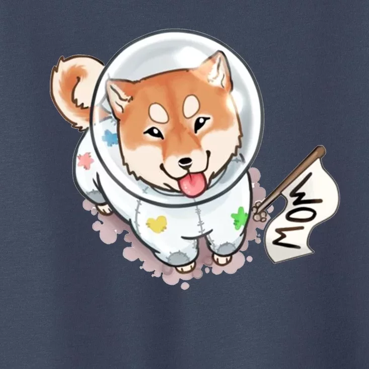 Shiba Inu Astronaut Cute Mom Toddler T-Shirt