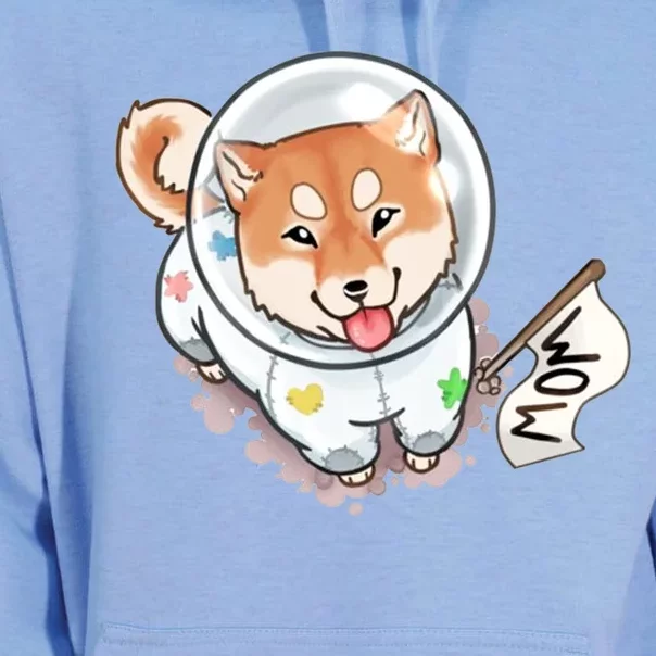 Shiba Inu Astronaut Cute Mom Unisex Surf Hoodie