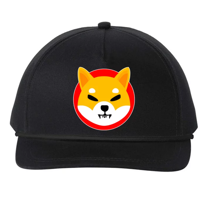 Shiba Inu SHIB Token Crypto Currency Logo Snapback Five-Panel Rope Hat