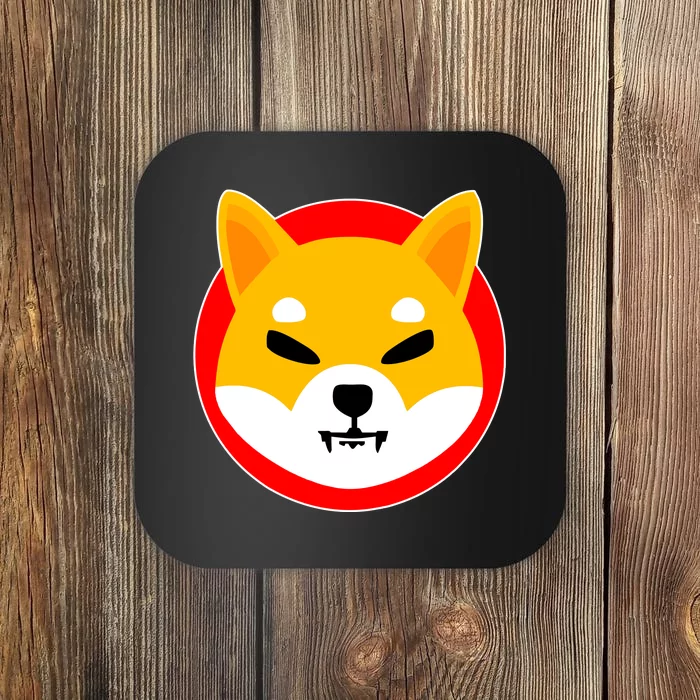 Shiba Inu SHIB Token Crypto Currency Logo Coaster