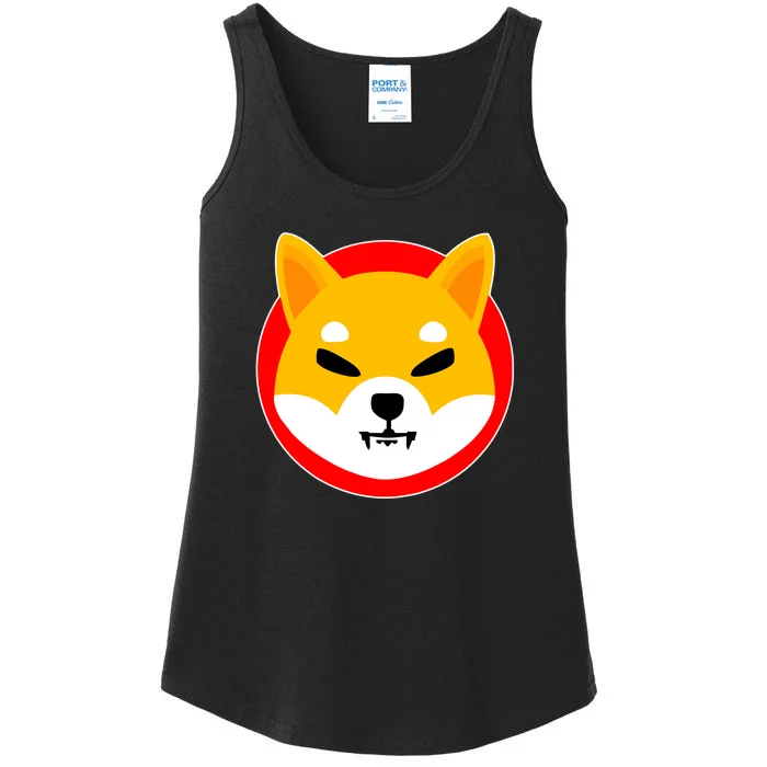 Shiba Inu SHIB Token Crypto Currency Logo Ladies Essential Tank