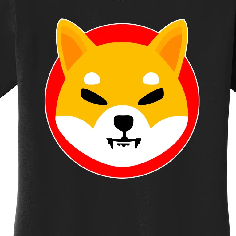 Shiba Inu SHIB Token Crypto Currency Logo Women's T-Shirt