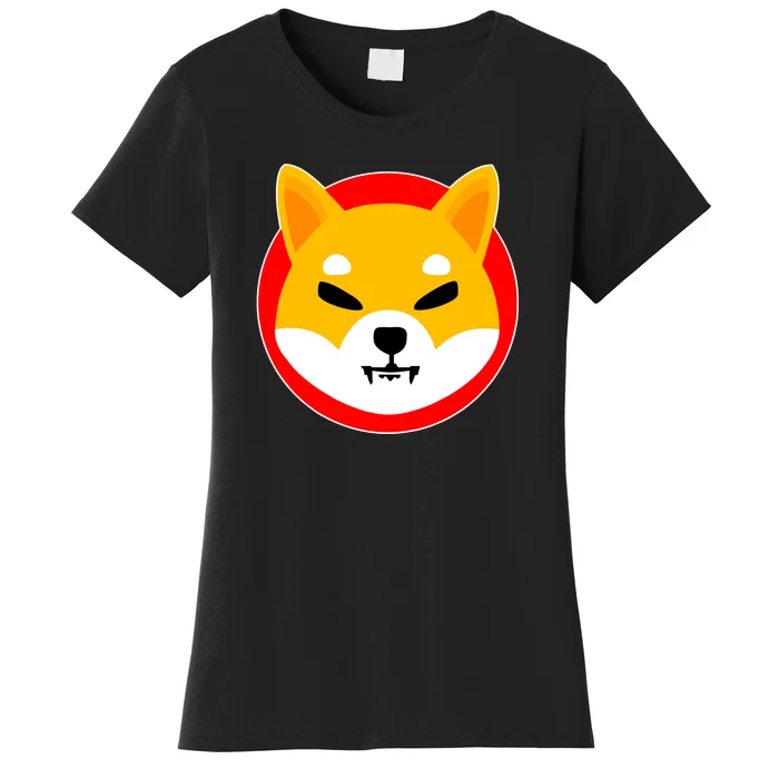 Shiba Inu SHIB Token Crypto Currency Logo Women's T-Shirt