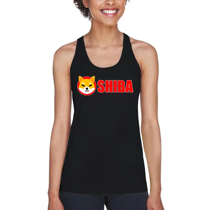 Shiba Inu Token Shib Crypto Currency Dogecoin Killer Women's Racerback Tank