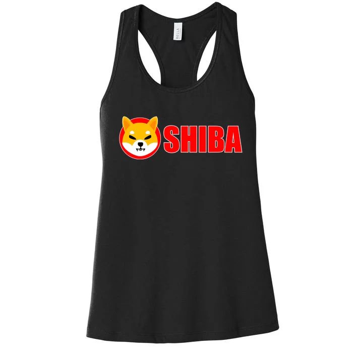 Shiba Inu Token Shib Crypto Currency Dogecoin Killer Women's Racerback Tank