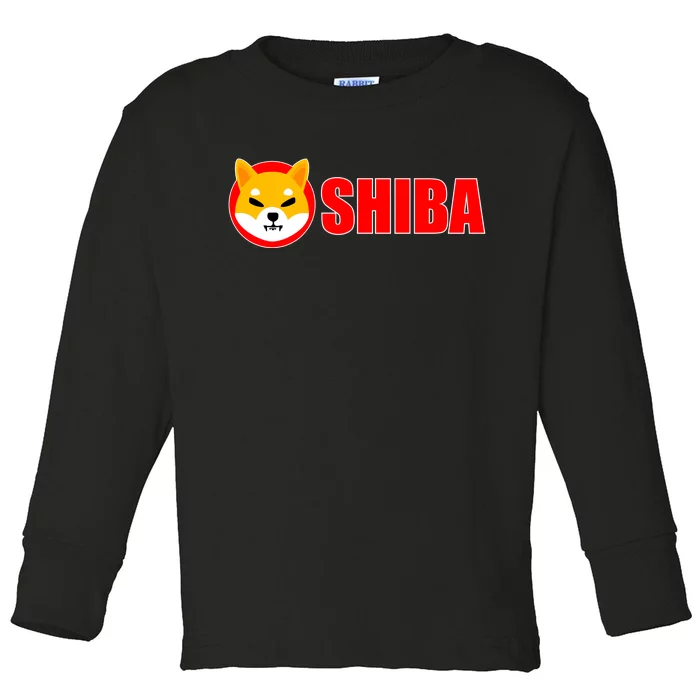 Shiba Inu Token Shib Crypto Currency Dogecoin Killer Toddler Long Sleeve Shirt