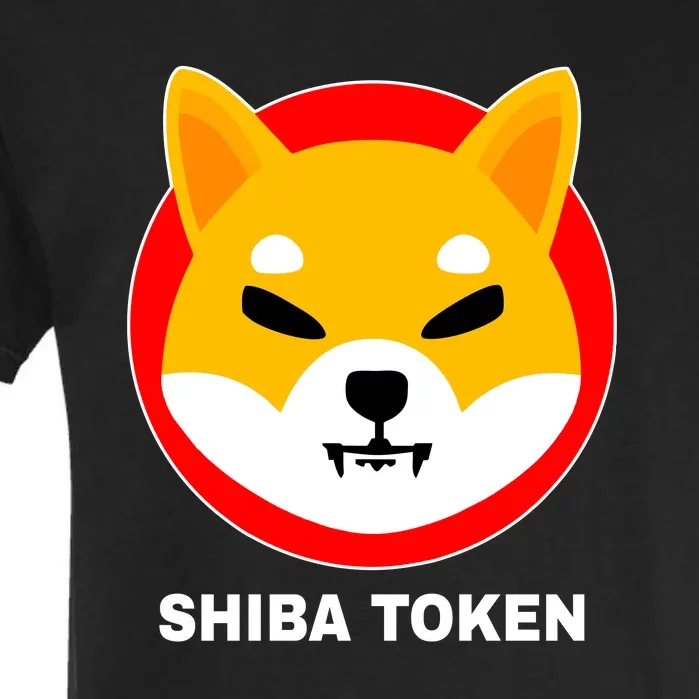 Shiba Token Shib Inu Dogecoin Killer Logo Crypto Garment-Dyed Heavyweight T-Shirt