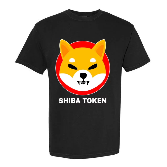 Shiba Token Shib Inu Dogecoin Killer Logo Crypto Garment-Dyed Heavyweight T-Shirt