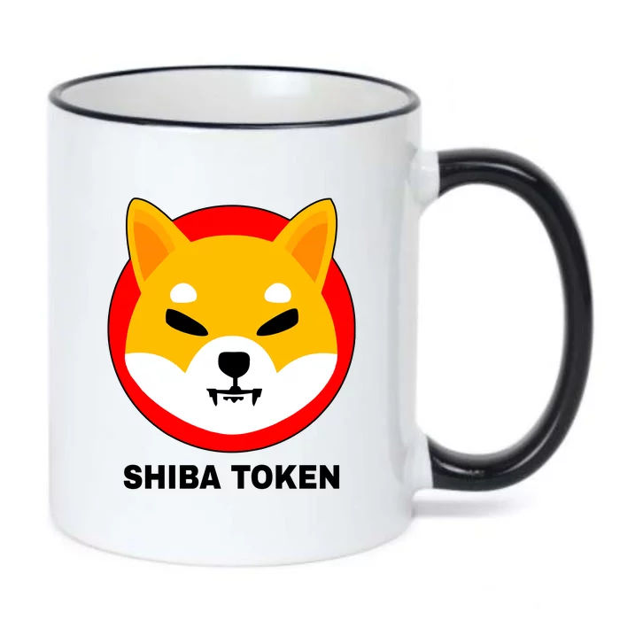 Shiba Token Shib Inu Dogecoin Killer Logo Crypto Black Color Changing Mug