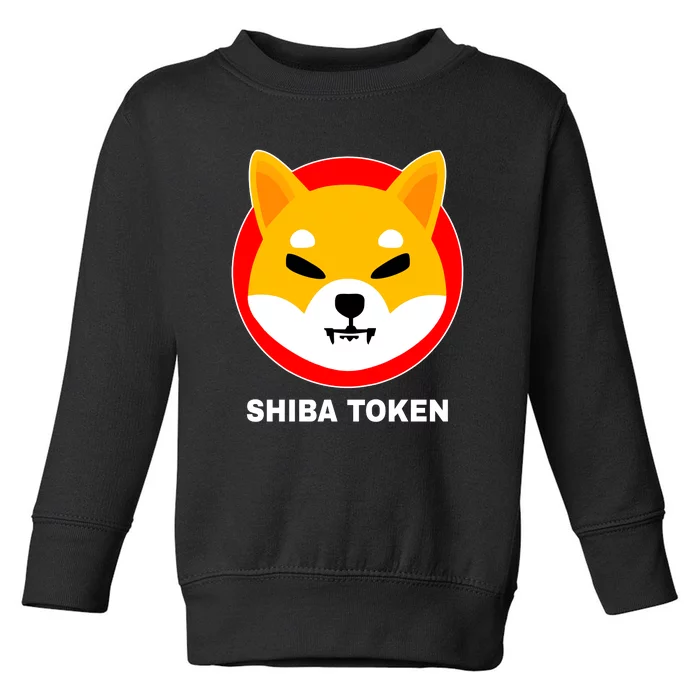 Shiba Token Shib Inu Dogecoin Killer Logo Crypto Toddler Sweatshirt