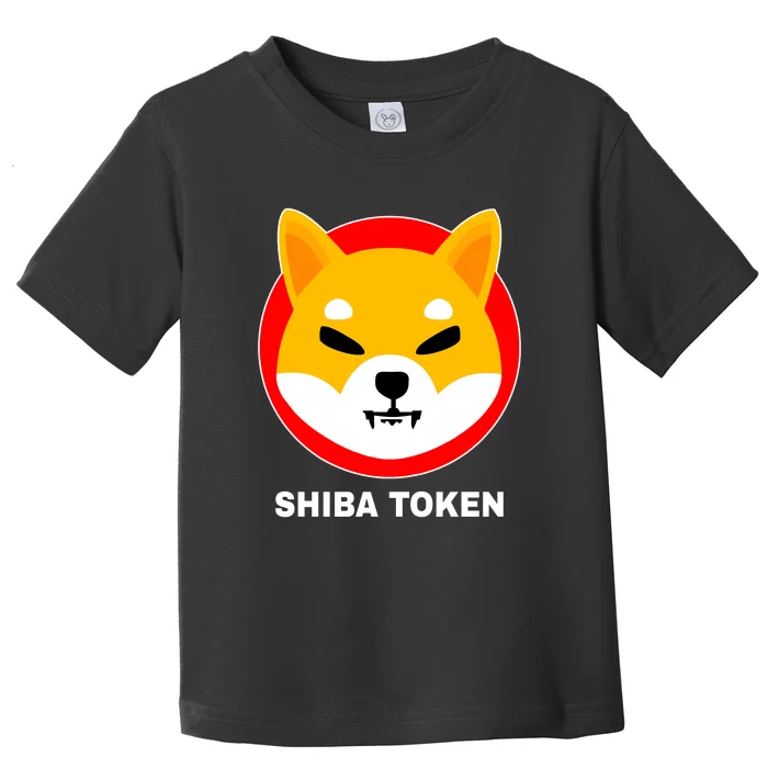 Shiba Token Shib Inu Dogecoin Killer Logo Crypto Toddler T-Shirt