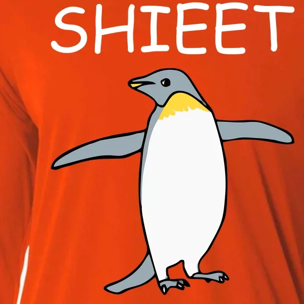 Shieet Funny Penguin Cooling Performance Long Sleeve Crew