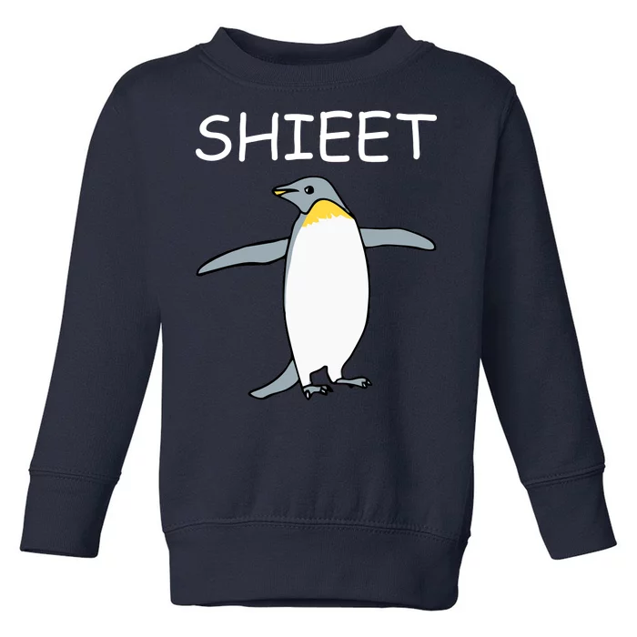 Shieet Funny Penguin Toddler Sweatshirt