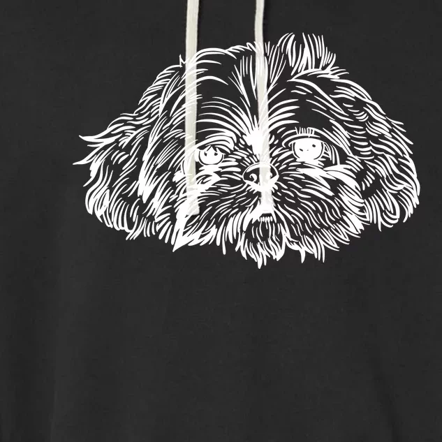 Shih Tzu Dog Garment-Dyed Fleece Hoodie