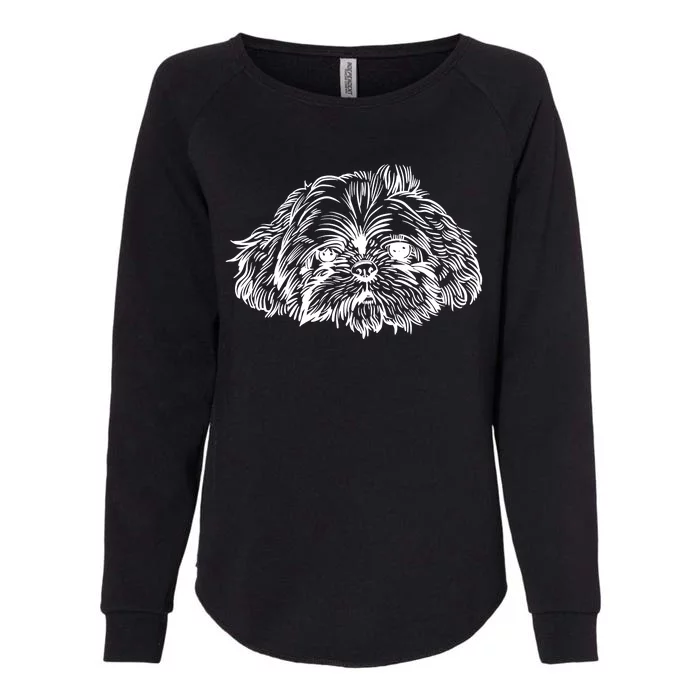 Shih Tzu Dog Womens California Wash Sweatshirt