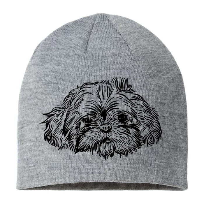 Shih Tzu Dog 8 1/2in Sustainable Knit Beanie