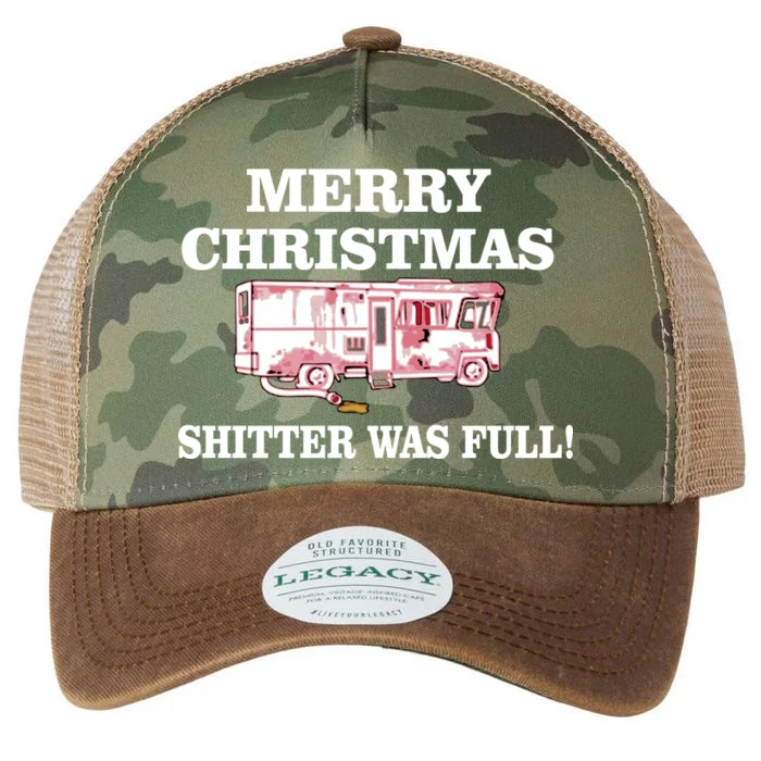 Shitter Was Full Funny Christmas Legacy Tie Dye Trucker Hat