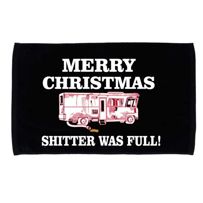 Shitter Was Full Funny Christmas Microfiber Hand Towel