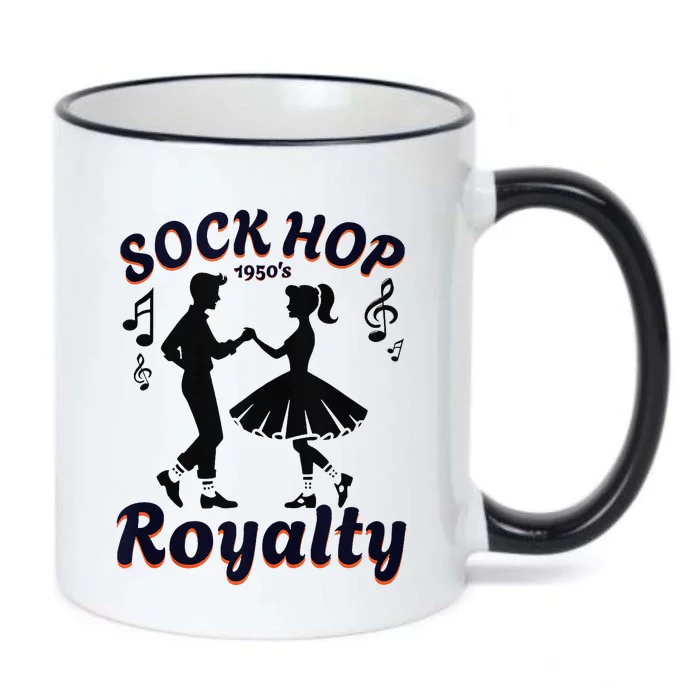 Sock Hop Jukebox Poodle Skirt Greaser 1950S Rock Black Color Changing Mug