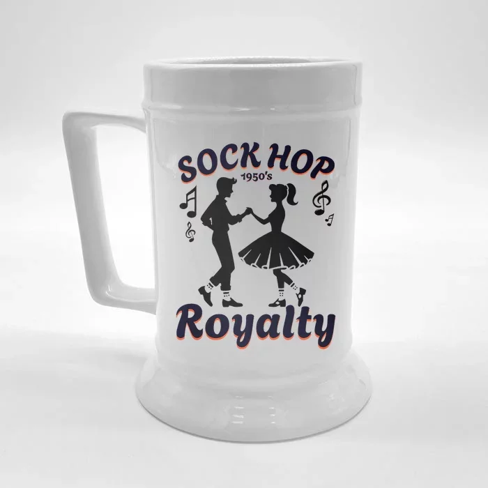 Sock Hop Jukebox Poodle Skirt Greaser 1950S Rock Front & Back Beer Stein