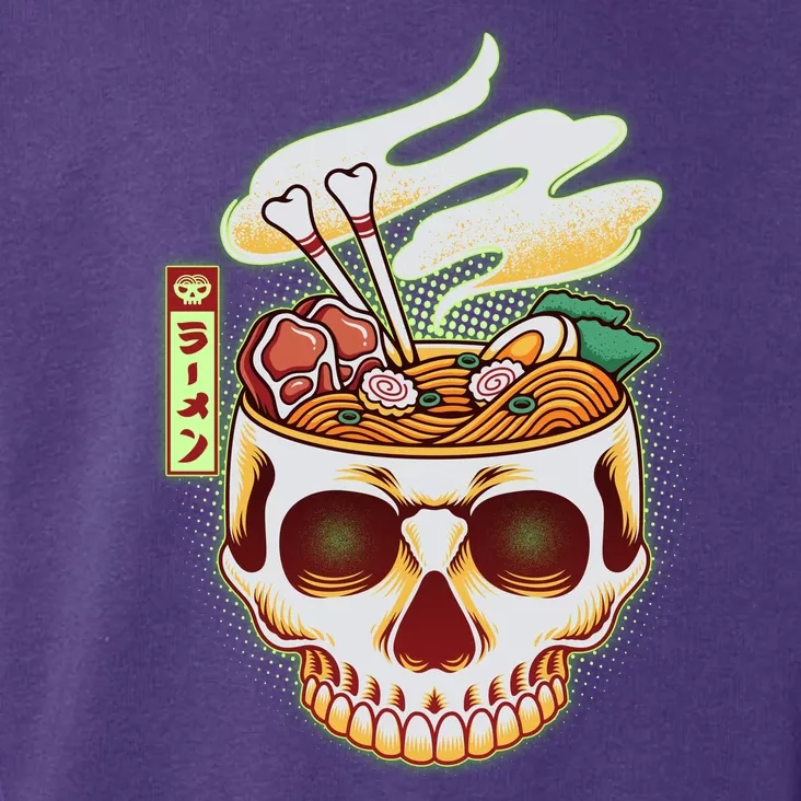 Spooky Halloween Japanese Ramen Skull Bowl Toddler Hoodie