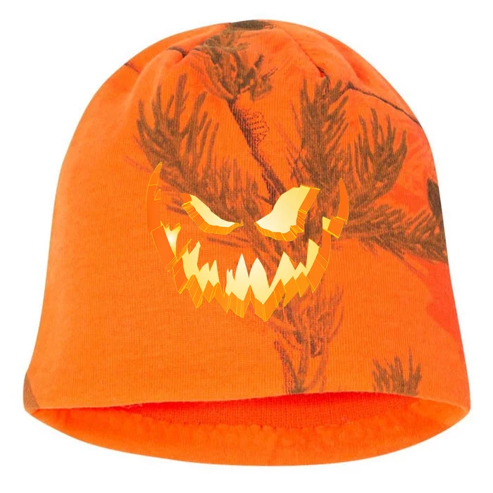 Scary Halloween Jack O Lantern Kati - Camo Knit Beanie