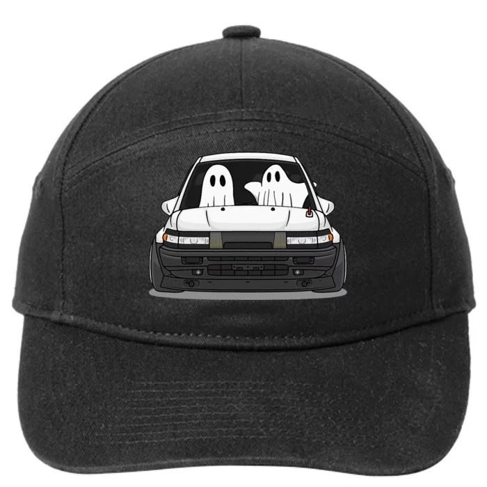 Spooky Halloween JDM Hachiroku 86 Ghost Levin Coupe 7-Panel Snapback Hat