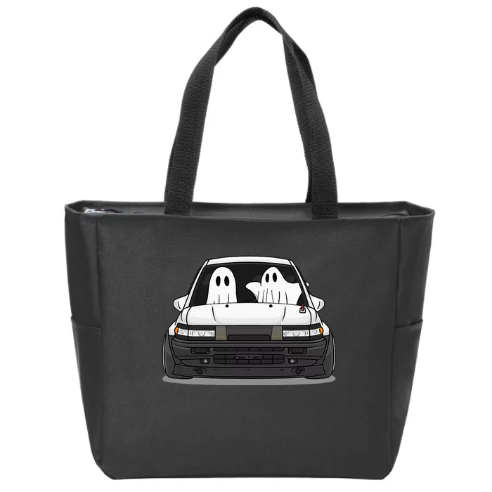 Spooky Halloween JDM Hachiroku 86 Ghost Levin Coupe Zip Tote Bag