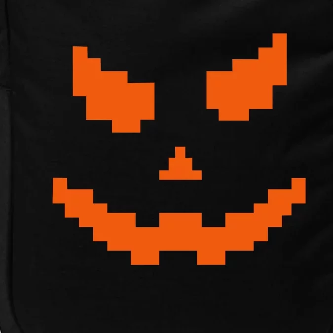 Scary Halloween Jack O Lantern Pumpkin Evil Smile Pixel Game Impact Tech Backpack