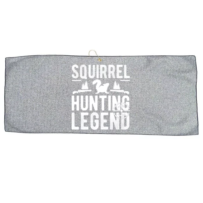 Squirrel Hunting Legend Squirrel Hunter Gift Large Microfiber Waffle Golf Towel