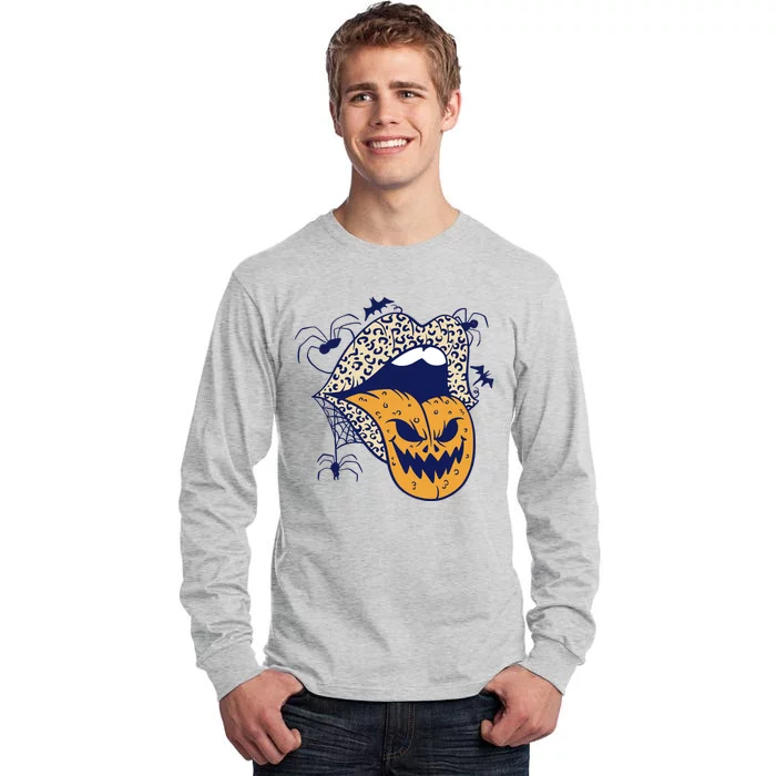 Spooky Halloween Lips Tall Long Sleeve T-Shirt