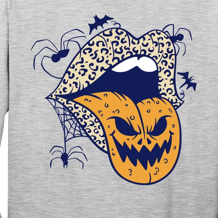 Spooky Halloween Lips Tall Long Sleeve T-Shirt