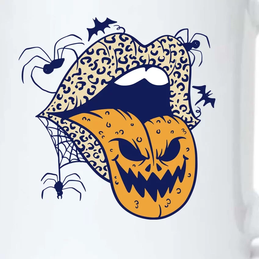 Spooky Halloween Lips Black Color Changing Mug