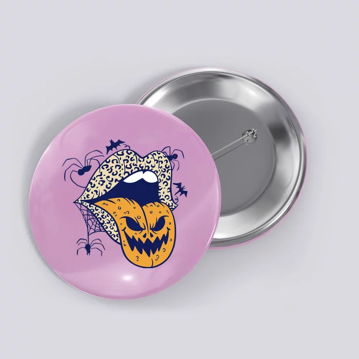 Spooky Halloween Lips Button